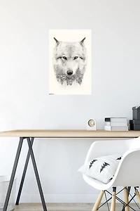 Wolf - Trees Wall Poster, 22.375" x 34"