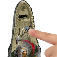 Coffret de jeu Mosasaure Jurassic World : Renaissance de luxe, 7 fonctions et effets sonores interactifs, 6 micro figurines