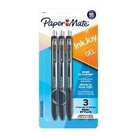 Paper Mate InkJoy Gel Pens, Medium Point (0.7 mm), Black, 3 Piece