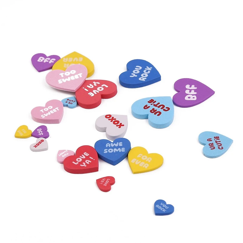 20 CONVERSAONAL HEART STICKER