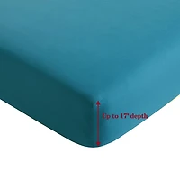 Literie Marina Décoration ultra douce et soyeuse en rayonne de bambou, toutes saisons, couleur bleu sarcelle