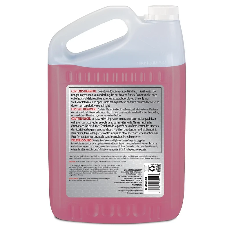 SuperTech - Summer Windshield Washer Fluid, 3.78 L