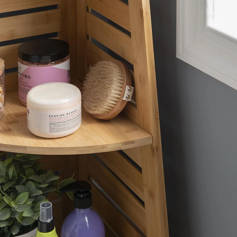 Boyd Bamboo Corner Shelf