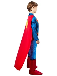 Costume Deluxe Superman avec Poitrine Musclée du Film Superman pour Enfants par Rubies, Garçons