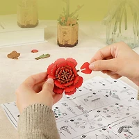 Décoration Modèle Carnation Rouge DIY 3D Puzzle Rolife TW052