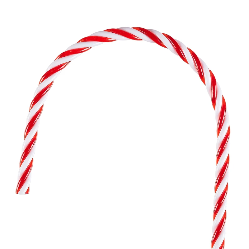 Holiday Time Twisty Candy Cane Christmas Yard Stake, Red and White, 25"