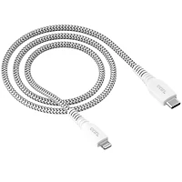 Onn. 6 FT./1.8 m USB-C to Lightning Braided Cable, Transfer while Charging