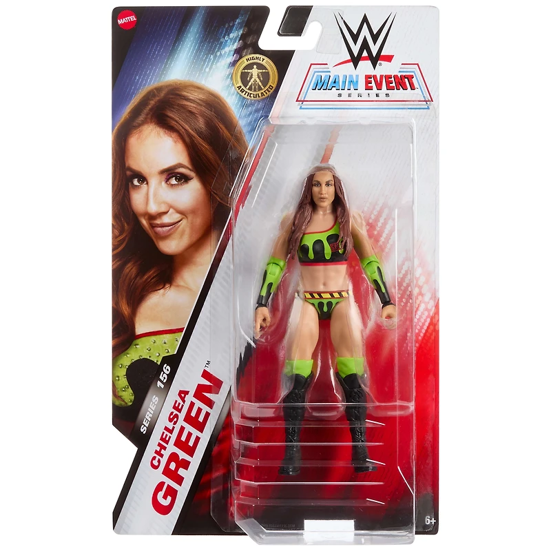 WWE Chelsea Green Action Figure, Main Event Series #156, 6-inch Collectible with Articulation