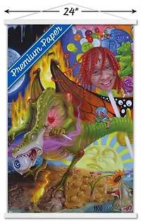 Trippie Redd - Trip at Knight Album Cover Wall Poster with Magnetic Frame