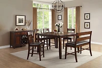 Topline Home Furnishings Burnished Espresso Bristo Table