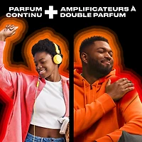 Perles rehausse-parfum pour la lessive Downy Unstopables Fusions, parfum Crépuscule et agrumes, fraîcheur 2 en 1 toute la journée, technologie à double parfum 303 g