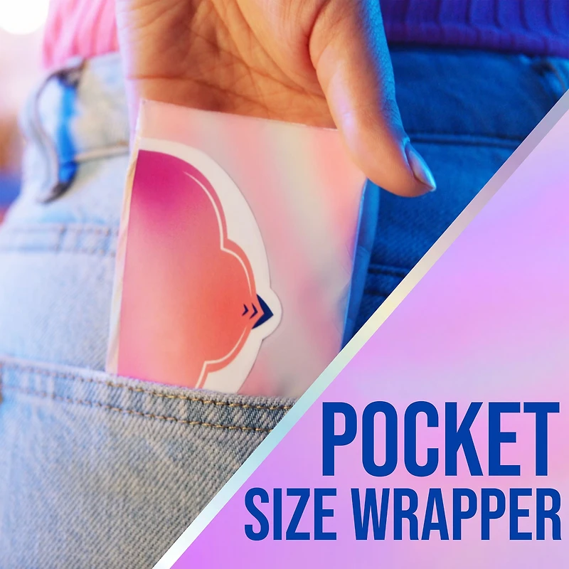 Always de Poche avec Serviettes FlexFoam, Taille 2, Flux Abondant, avec Ailes, Non Parfumées