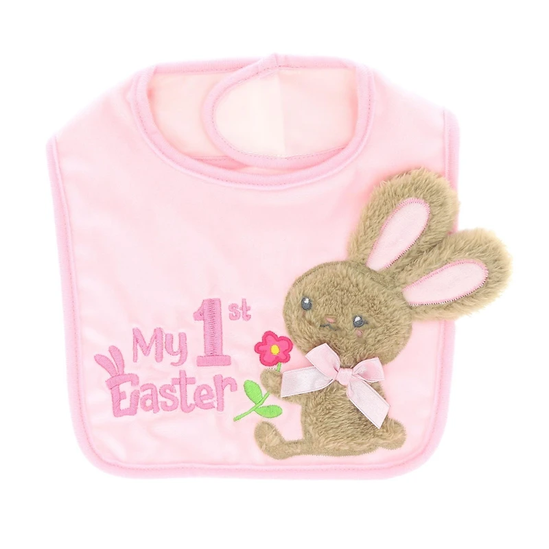Way To Celebrate My 1st Easter Bib, Pink
