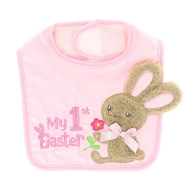 Way To Celebrate My 1st Easter Bib, Pink