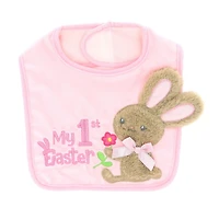 Way To Celebrate My 1st Easter Bib, Pink