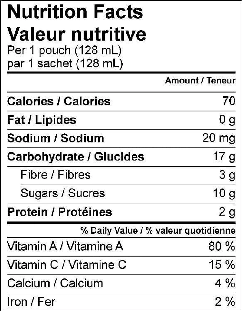 Purée biologique pour bébé Le Choix du Parent à saveur de poire et carotte