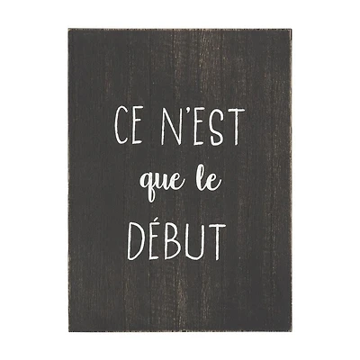 Dessus de boîte artistique "Ce N’est que le Debut"