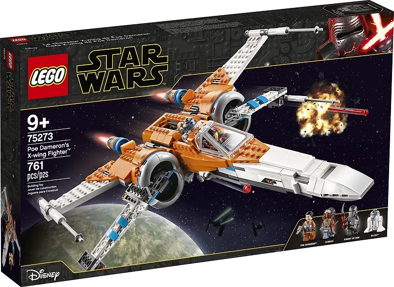 LEGO Star Wars Poe Dameron's X-wing Fighter 75273 Toy Building Kit (761 Pieces)