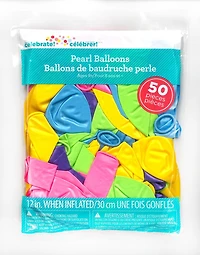 50Pcs Balloon Pearl LUX, 50CT x 12in Helium Latex Balloon