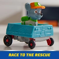 Pat'Patrouille : Camion de recyclage compacteur avec figurine Rocky et véhicule compacté transformable, jouets pour garçons et filles à partir de 3 ans PAW Rocky