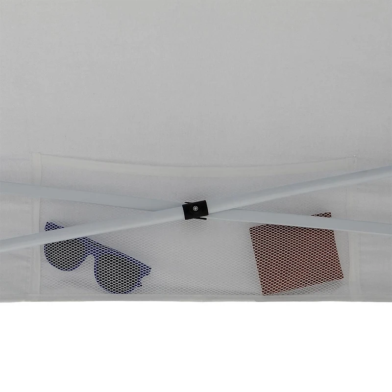 Ozark Trail 10 FT x 10 FT Straight Leg Instant Canopy, 100 SQ FT, GRAY, 10 x 10 Canopy