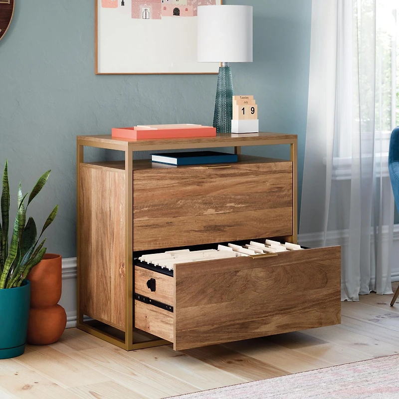 Sauder® Collection International Lux Classeur latéral, Finition Sindoori Mango®, 428211