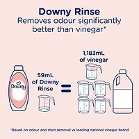 Downy Fabric Rinse Laundry Odour Remover, Spring Breeze Scent, Fabric Softener and Laundry Odour Removal Rinse, 1.41L