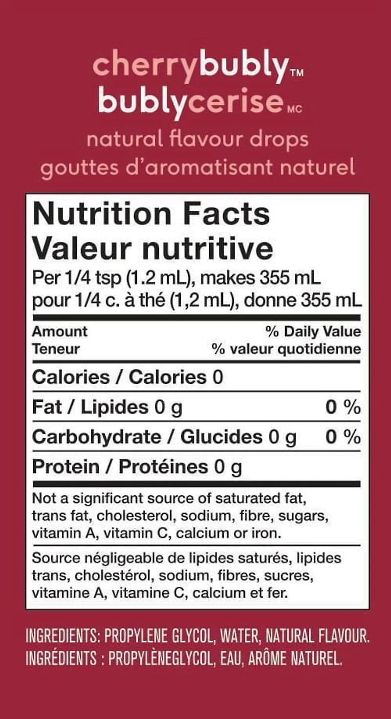 SodaStream bubly drops Cerise bubly drops ™ de 40 ml