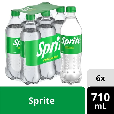 Sprite 710 mL bouteille, paquet de 6 6 x 710 ml
