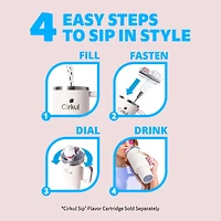 Cirkul 40oz All-Day StrawSip™ Tumbler, Cherry Blossom (Light Pink)., 40oz Cherry Blossom  All-Day StrawSip™ Tumbler.