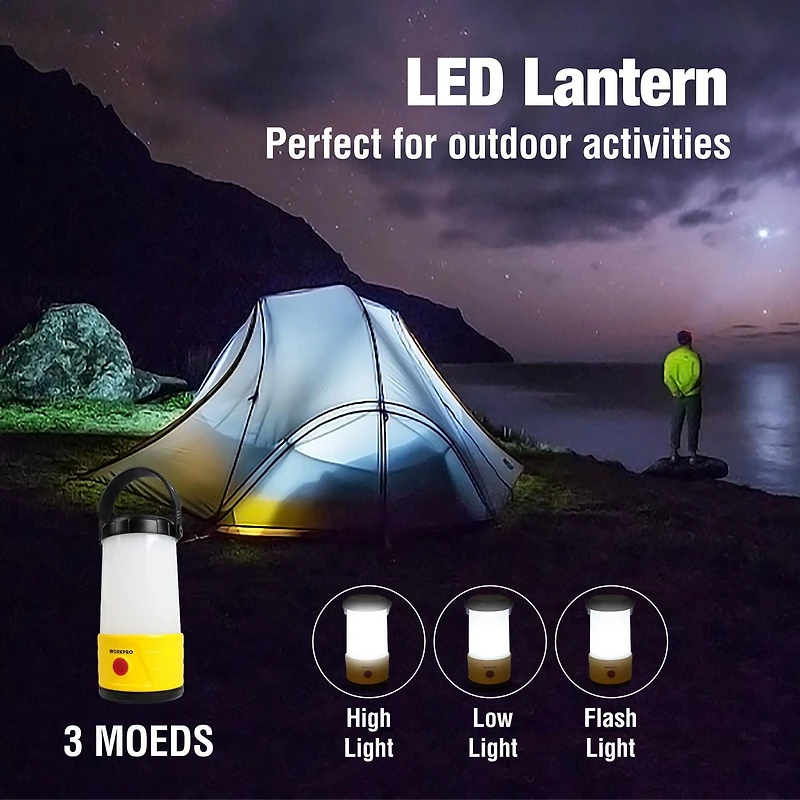 WorkPro LED Lantern, 3 modes,<br>300LM,3H,10M