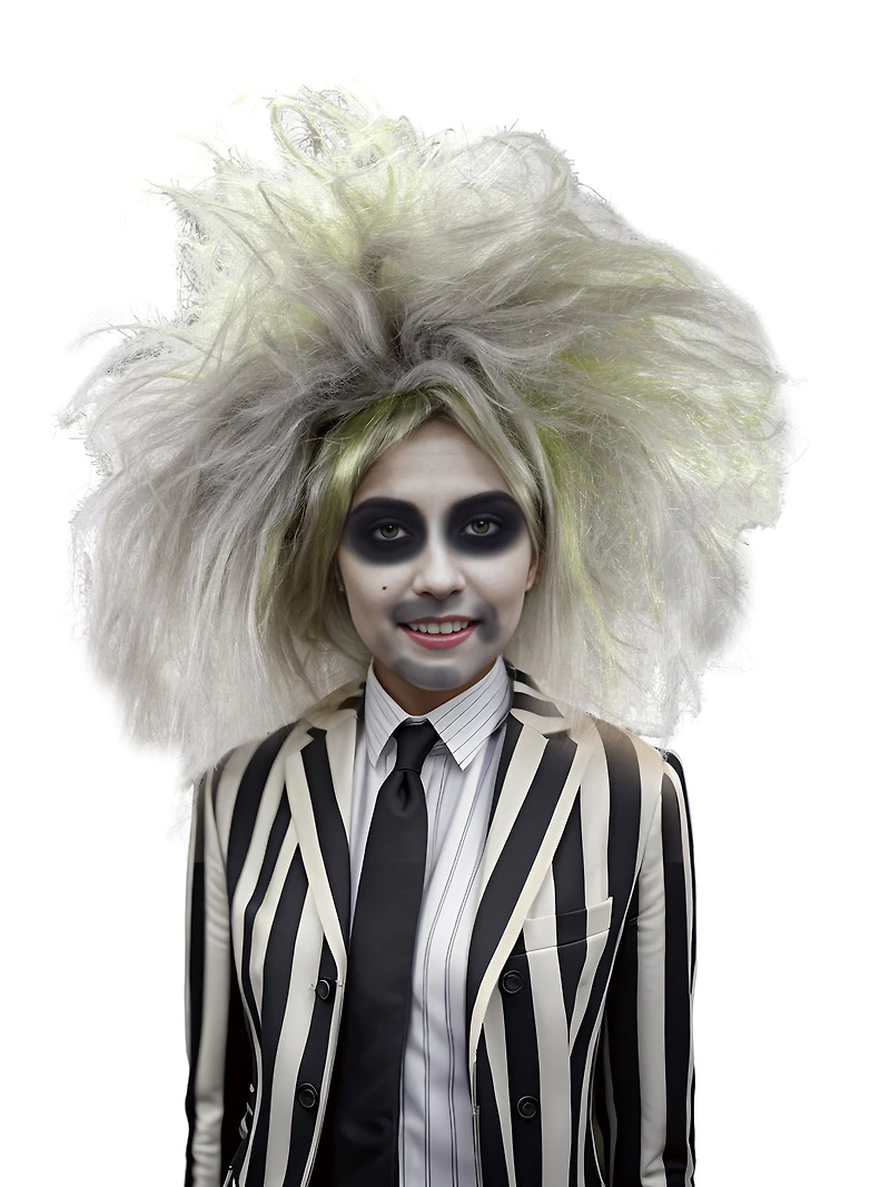 Halloween Women Ghost Glam Wig, Way to Celebrate, HALLOWEEN PL BEETLEJUICE WIG