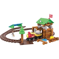 LINCOLN LOGS - 101PC SAWMILL TRAIN EXPRESS