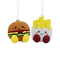 Hallmark Christmas Ornaments (Better Together Burger and Fries Magnetic), Set of 2