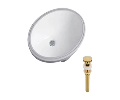 DROP Bath and Kitchen DR091208 Undermount Bathroom Sink Set