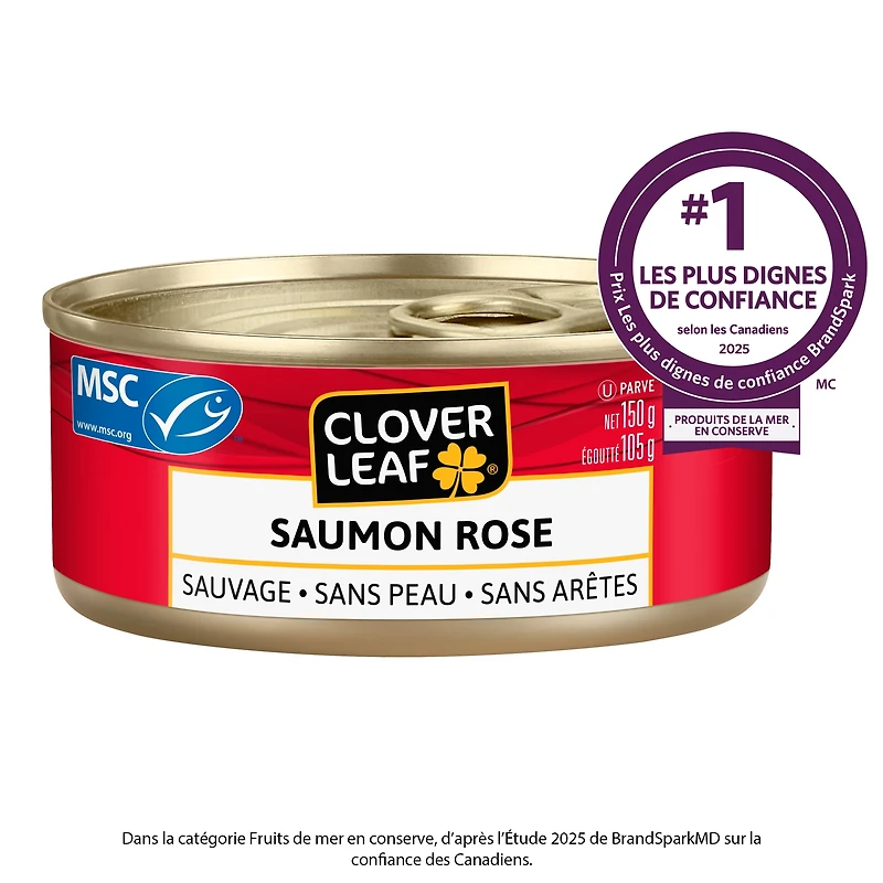 Saumon rose CLOVER LEAF® sans peau, sans arêtes