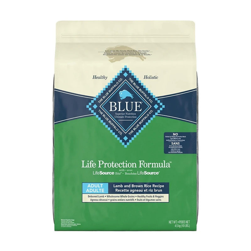 BLUE Life Protection Formula Adult Lamb & Brown Rice Dry Dog Food, 2.2kg
