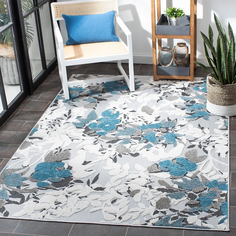 SAFAVIEH Cabana Janella Floral Indoor/Outdoor Area Rug