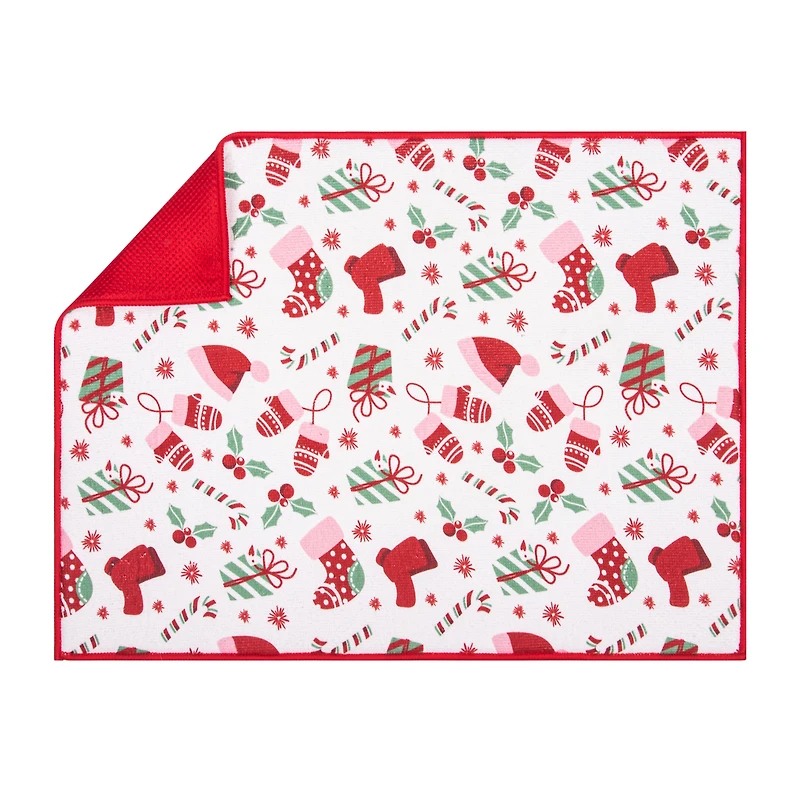 Tapis de Séchage pour Vaisselle Holiday Time
