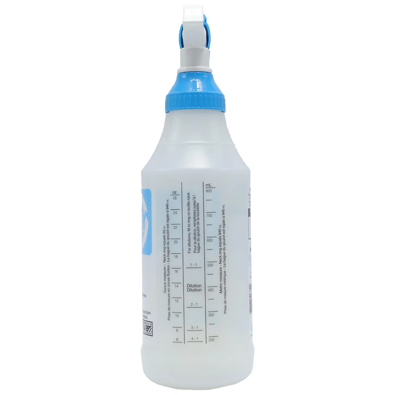 Bouteille de pulvérisation en plastique à large ouverture pour tous les angles de 32 onces de The Bottle Crew Bouteille de pulvérisation de 32 onces