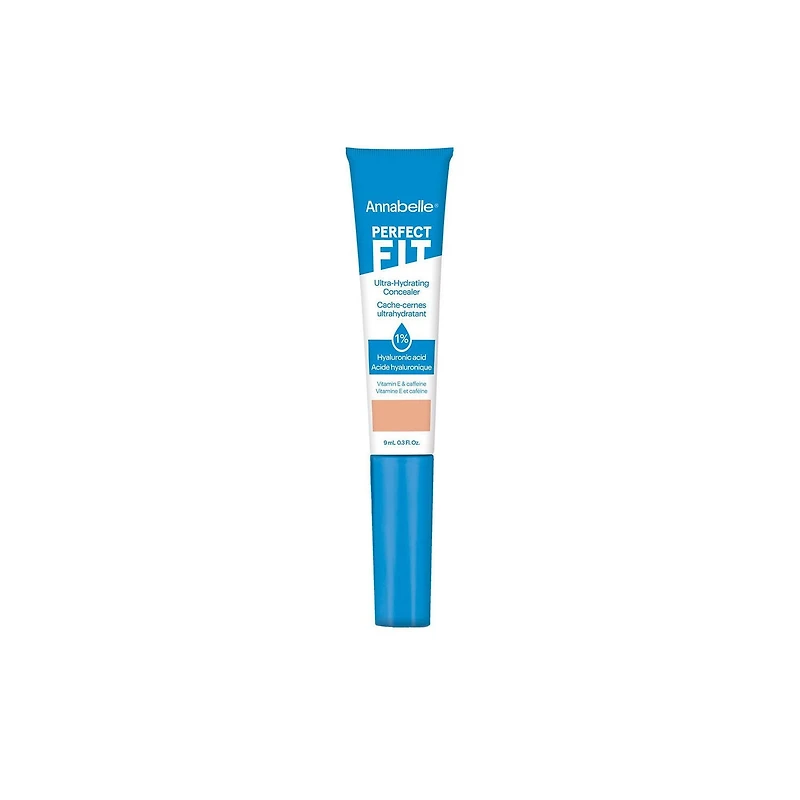 Perfect Fit Cache-Cernes Ultrahydratant avec 1 % d'Acide Hyaluronique, niacinamide, Caféine et Vitamine E