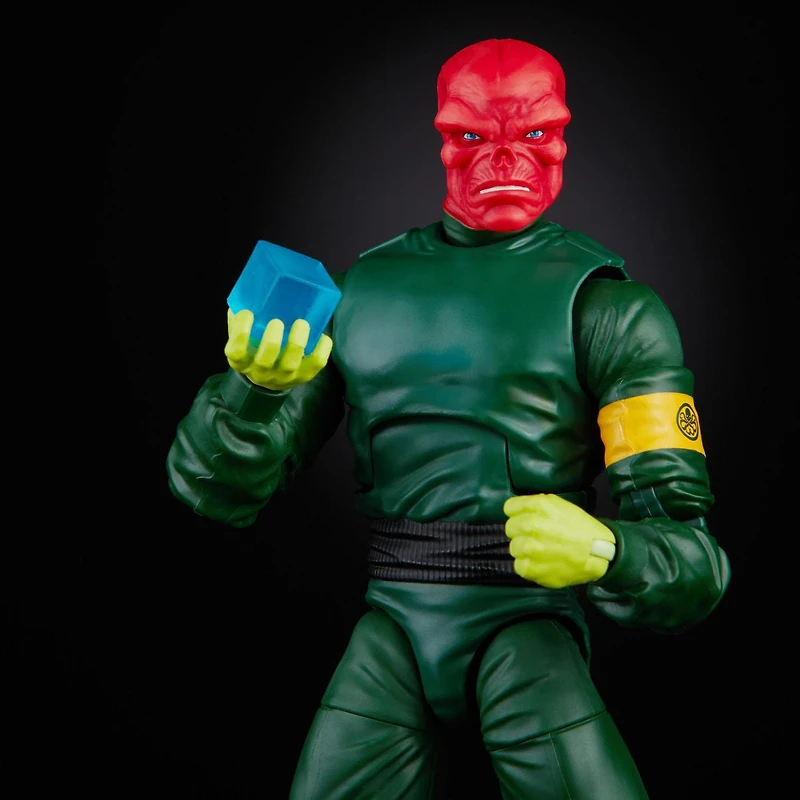 Hasbro Marvel Legends Series, figurine de collection Red Skull de 15 cm, 7 accessoires et 1 pièce Build-a-Figure