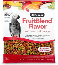 Zupreem Mélange de fruits aux arômes naturels, nourriture pour perroquets et conures, 900 g
