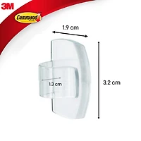 Pinces pour lumières extérieures Command(MC) avec bandes en mousse, 17017CLRAWVPEF, paquet-prime 36 Pin, 36 Bnd
