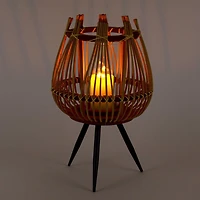 Truu Design Bougeoir décoratif en bambou avec pieds