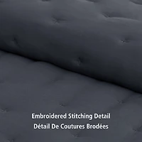 Mainstays 3-Piece Comforter Set, Greystone, Double Queen, Double Queen