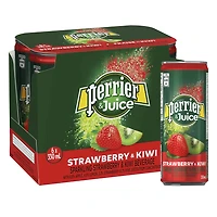 PERRIER & JUICE Strawberry & Kiwi Sparkling Beverage –  6x330 mL, 6 x 330mL