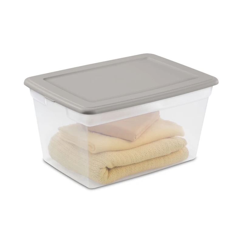 Sterilite 54.9 L Storage Box Grey