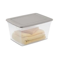 Sterilite 54.9 L Storage Box Grey