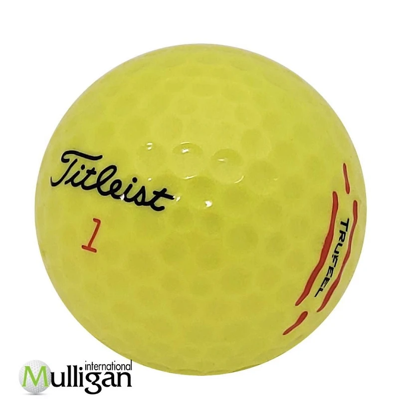 Mulligan - 96 balles de golf récupérées Titleist Trufeel 2024 4A , Jaune